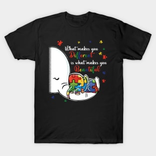 What Makes You Different autism awareness T-Shirt